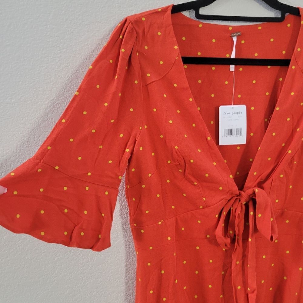 Free People polka dot dress size 6 NEW - Picture 4 of 13